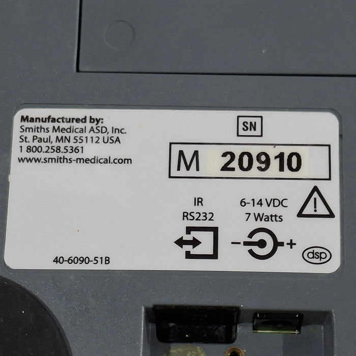 Smiths Medical Medfusion 3500 Version 6 Syringe Infusion Pump