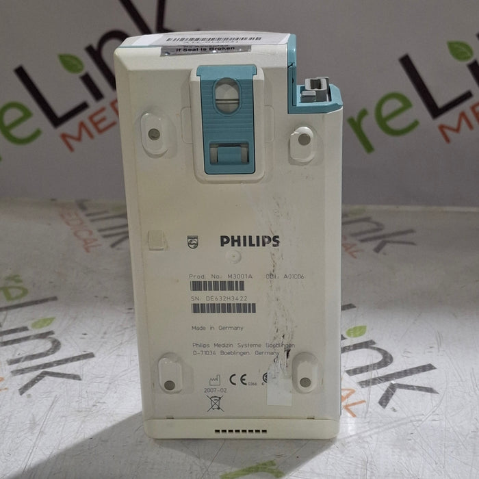Philips M3001A-A01C06 Fast SpO2, NIBP, ECG, Temp, IBP MMS Module
