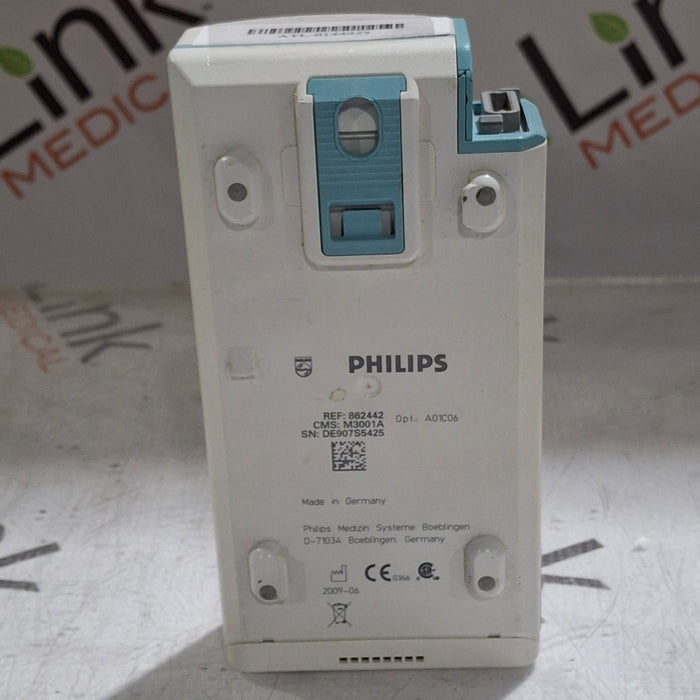 Philips M3001A-A01C06 Fast SpO2, NIBP, ECG, Temp, IBP MMS Module