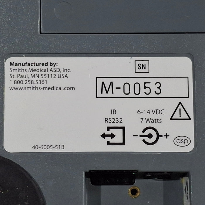 Smiths Medical Medfusion 3500 Version 6 Syringe Infusion Pump