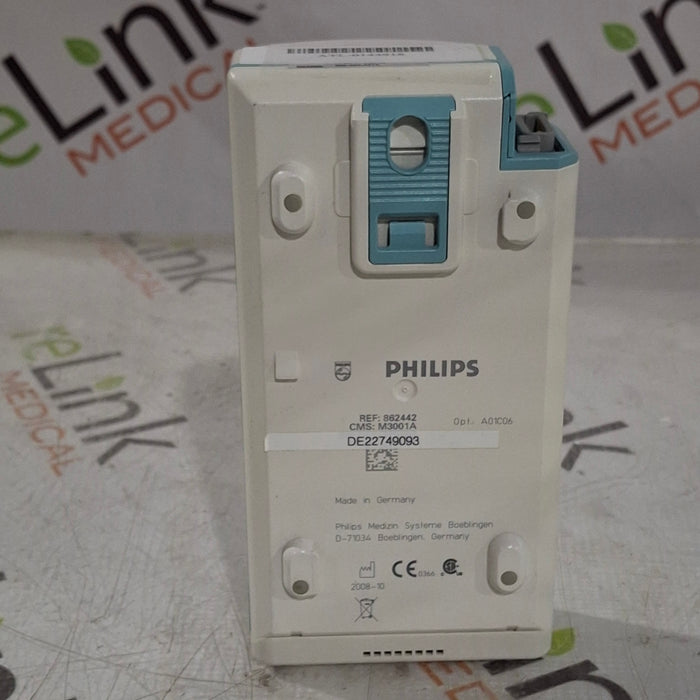 Philips M3001A-A01C06 Fast SpO2, NIBP, ECG, Temp, IBP MMS Module