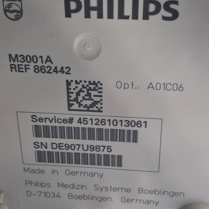 Philips M3001A-A01C06 Fast SpO2, NIBP, ECG, Temp, IBP MMS Module
