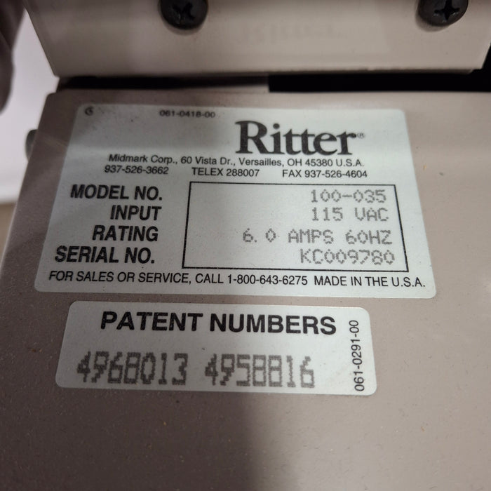 Ritter 104 Exam Table