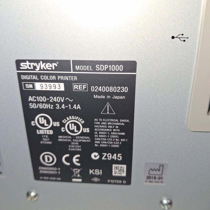 Stryker SDP1000 Digital Color Printer