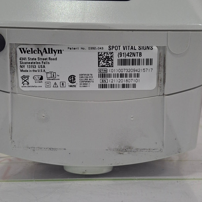 Welch Allyn Spot 420 - NIBP, Temp, Nellcor SpO2 Vital Signs Monitor