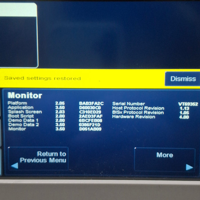 Covidien BIS Monitoring System Bispectral Index Monitor