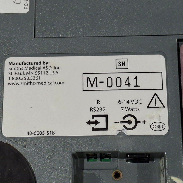 Smiths Medical Medfusion 3500 Version 6 Syringe Infusion Pump
