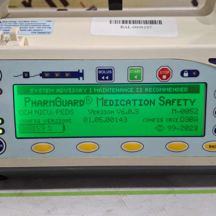 Smiths Medical Medfusion 3500 Version 6 Syringe Infusion Pump