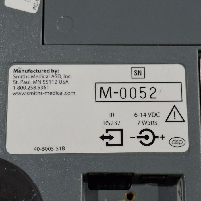 Smiths Medical Medfusion 3500 Version 6 Syringe Infusion Pump