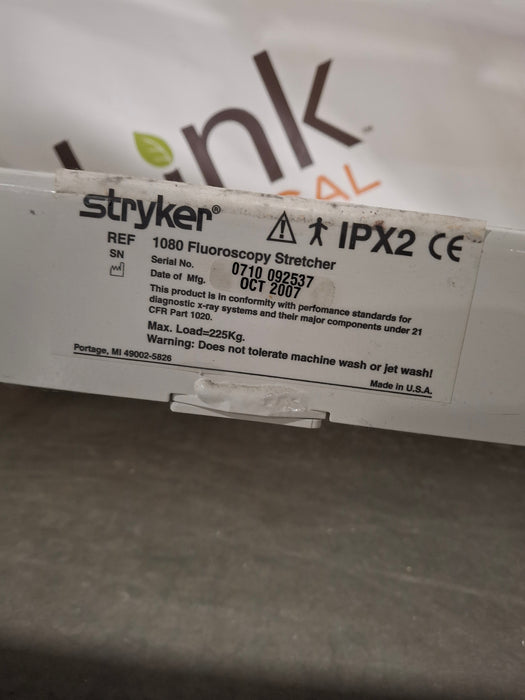 Stryker 1080 Fluoroscopy Stretcher