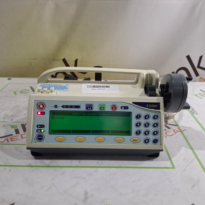 Smiths Medical Medfusion 3500 Version 6 Syringe Infusion Pump
