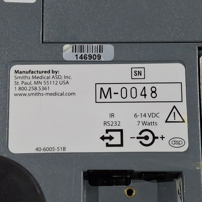 Smiths Medical Medfusion 3500 Version 6 Syringe Infusion Pump