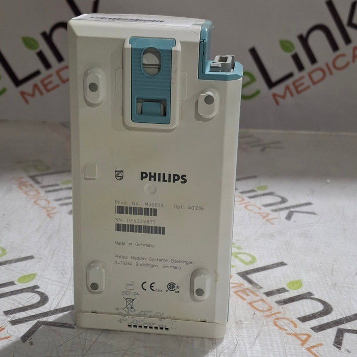 Philips M3001A-A01C06 Fast SpO2, NIBP, ECG, Temp, IBP MMS Module
