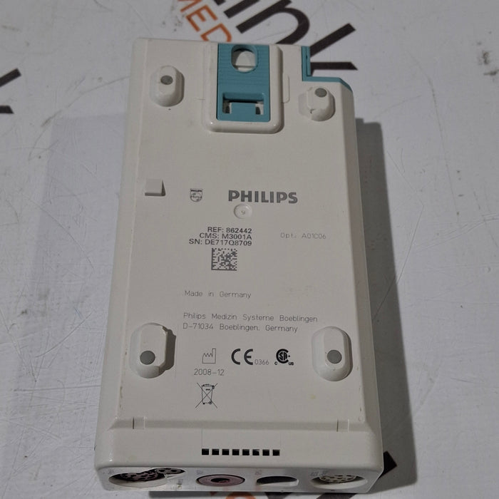 Philips M3001A-A01C06 Fast SpO2, NIBP, ECG, Temp, IBP MMS Module