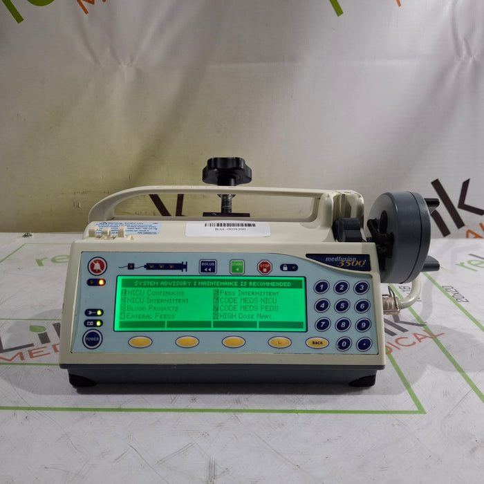 Smiths Medical Medfusion 3500 Version 6 Syringe Infusion Pump