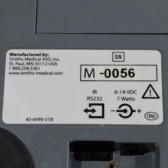 Smiths Medical Medfusion 3500 Version 6 Syringe Infusion Pump