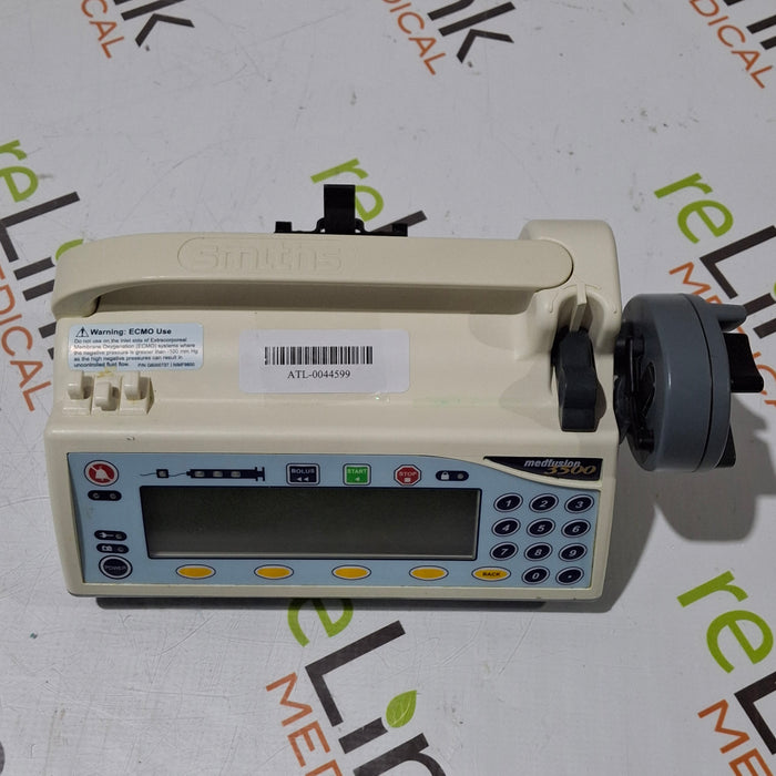 Smiths Medical Medfusion 3500 Version 3 Syringe Infusion Pump