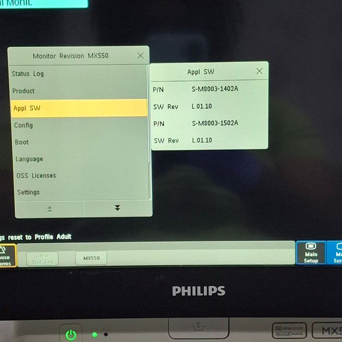 Philips MX550 Portable/Bedside Patient Monitor