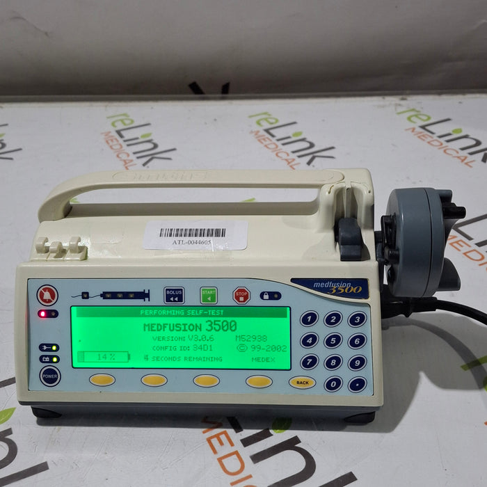 Smiths Medical Medfusion 3500 Version 3 Syringe Infusion Pump