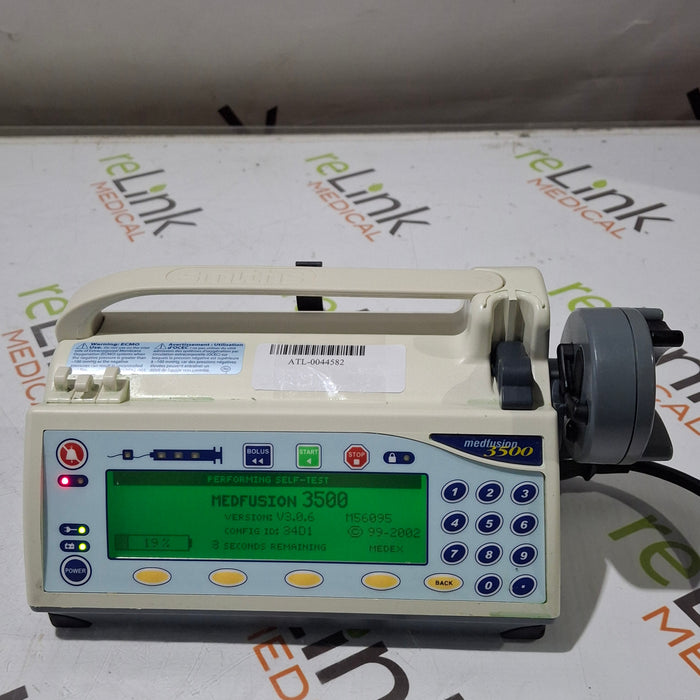 Smiths Medical Medfusion 3500 Version 3 Syringe Infusion Pump