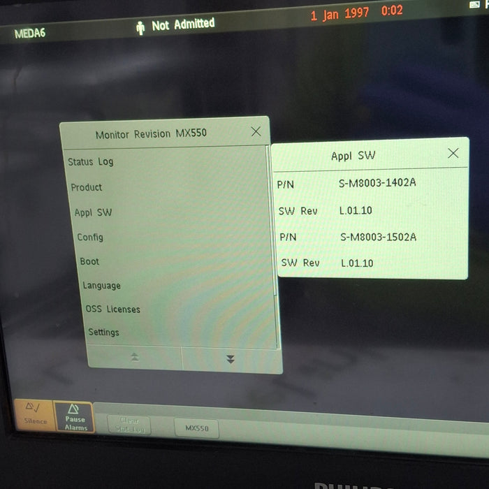 Philips MX550 Portable/Bedside Patient Monitor