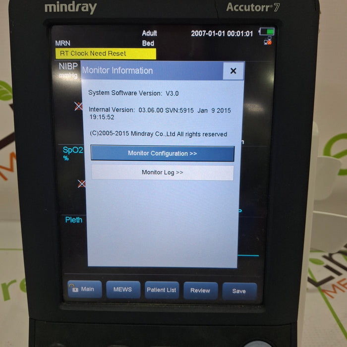 Mindray Accutorr 7 Vital Signs Monitor