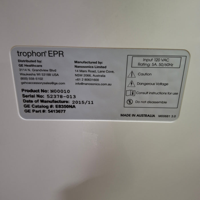 NanoSonics Trophon EPR High Level Disinfection