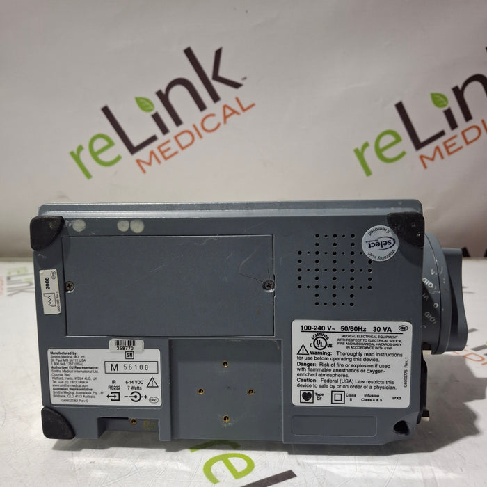 Smiths Medical Medfusion 3500 Version 3 Syringe Infusion Pump