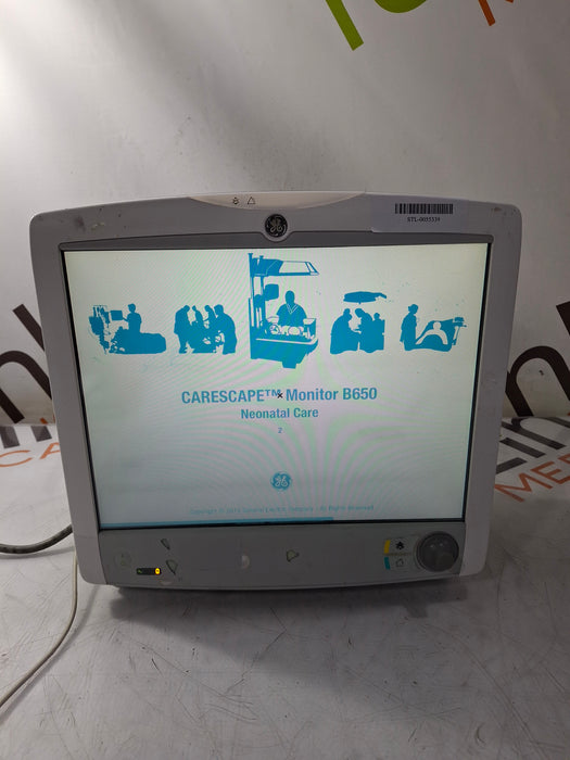 GE Healthcare Carescape B650 Neonatal Care Patient Monitor