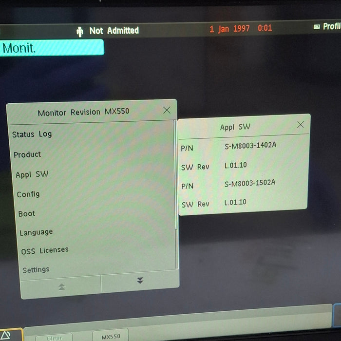 Philips MX550 Portable/Bedside Patient Monitor
