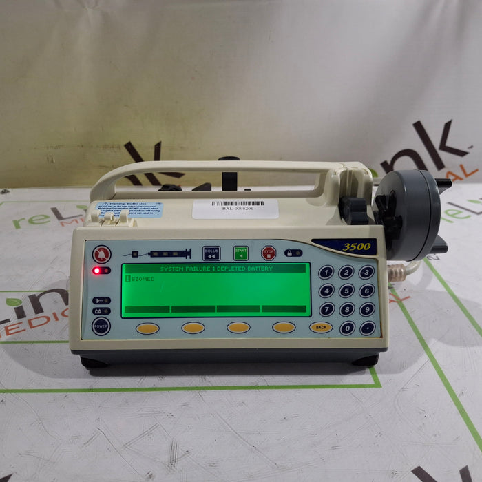 Smiths Medical Medfusion 3500 Version 6 Syringe Infusion Pump