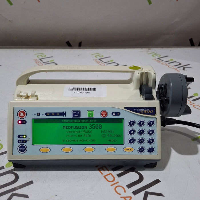 Smiths Medical Medfusion 3500 Version 3 Syringe Infusion Pump