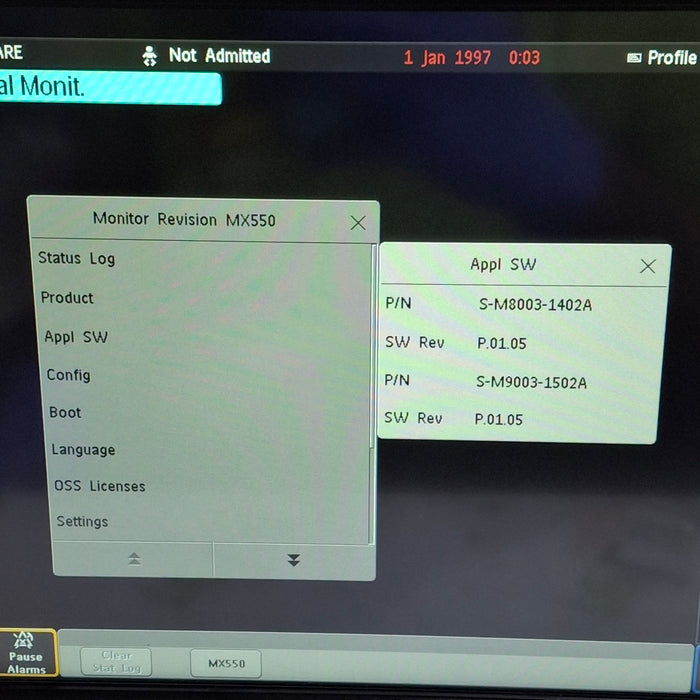Philips MX550 Portable/Bedside Patient Monitor