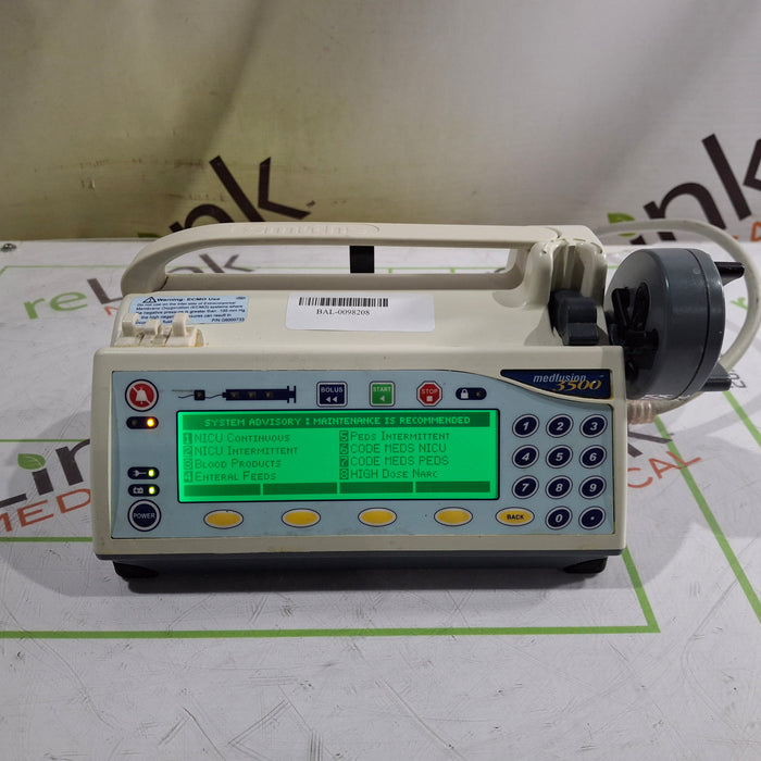 Smiths Medical Medfusion 3500 Version 6 Syringe Infusion Pump