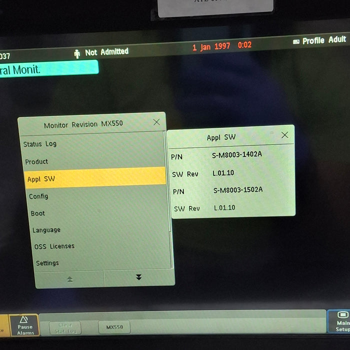 Philips MX550 Portable/Bedside Patient Monitor