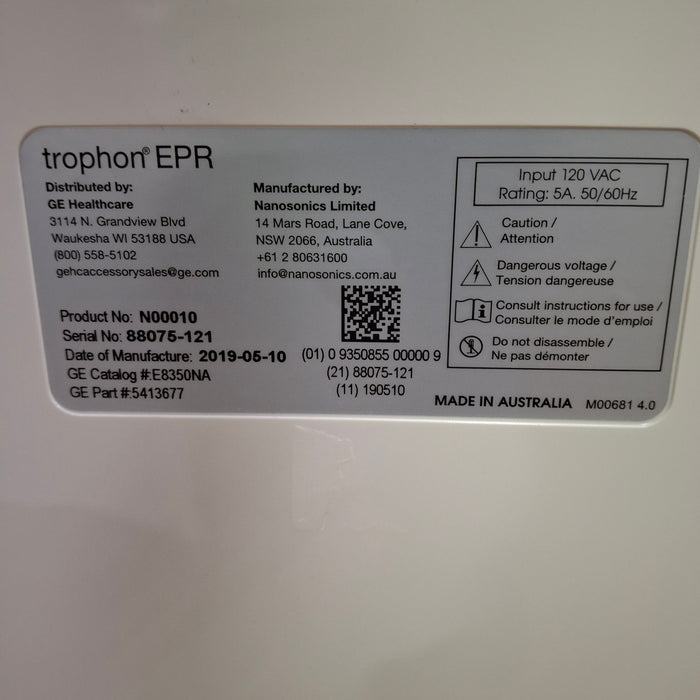 NanoSonics Trophon EPR High Level Disinfection