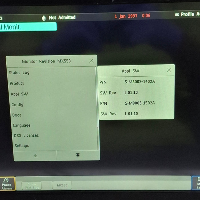 Philips MX550 Portable/Bedside Patient Monitor
