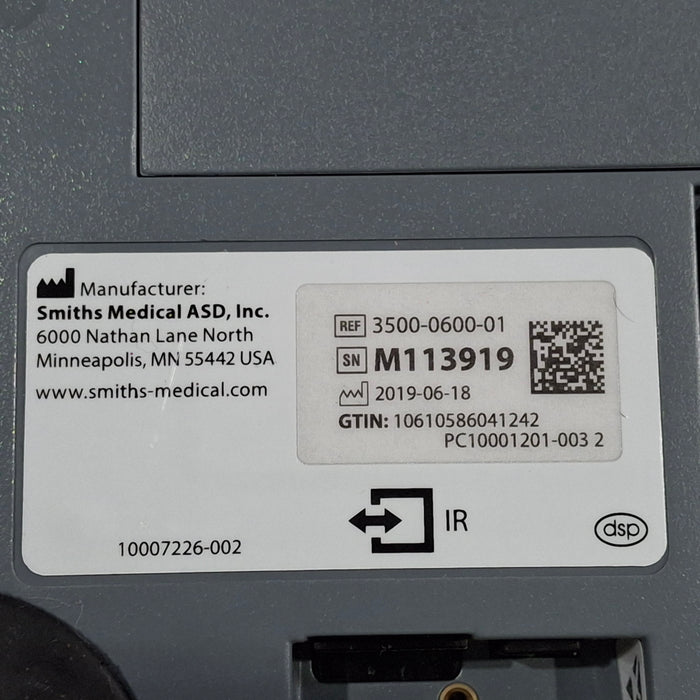 Smiths Medical Medfusion 3500 Version 6 Syringe Infusion Pump