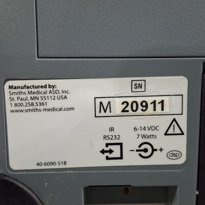Smiths Medical Medfusion 3500 Version 6 Syringe Infusion Pump