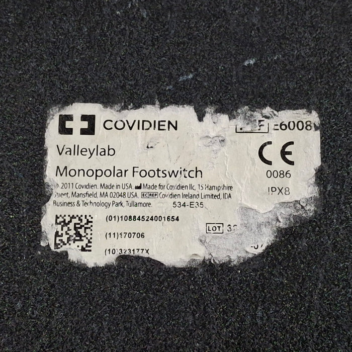 Valleylab E6008 Monopolar Electrosurgical Footswitch