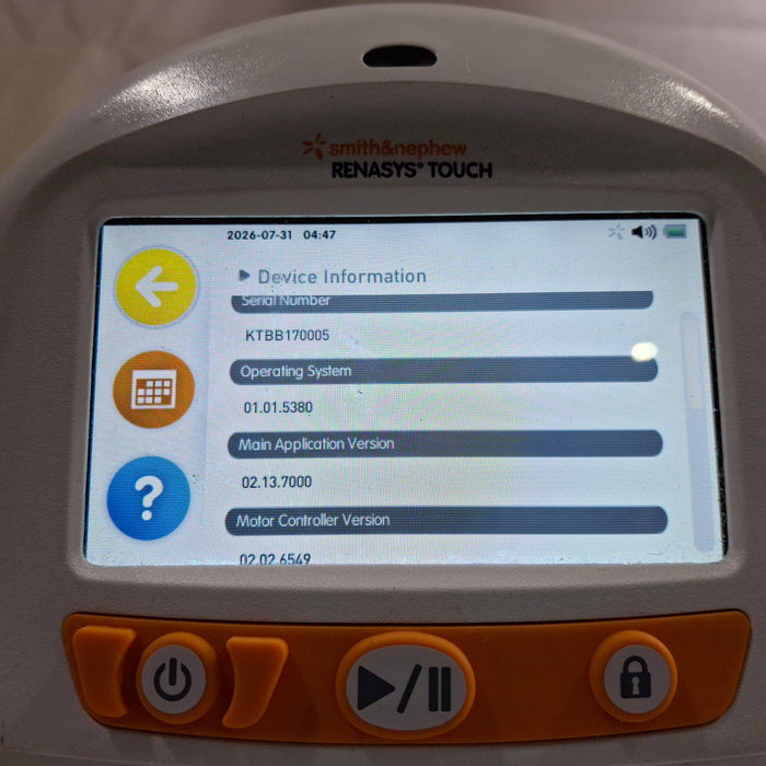Smith & Nephew Renasys Touch Negative Pressure Wound Therapy System