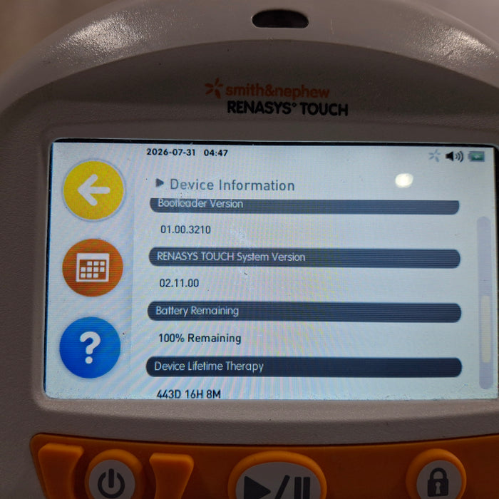 Smith & Nephew Renasys Touch Negative Pressure Wound Therapy System