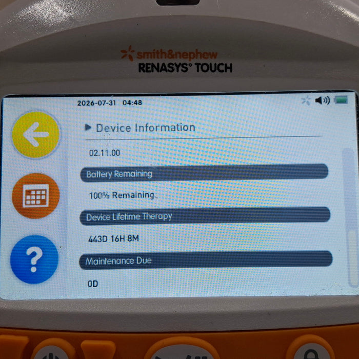 Smith & Nephew Renasys Touch Negative Pressure Wound Therapy System