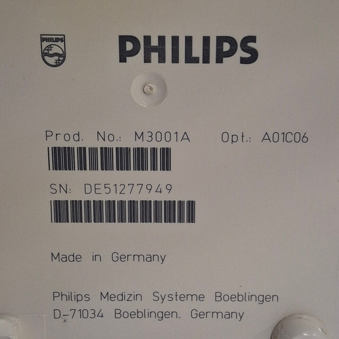 Philips M3001A-A01C06 Fast SpO2, NIBP, ECG, Temp, IBP MMS Module