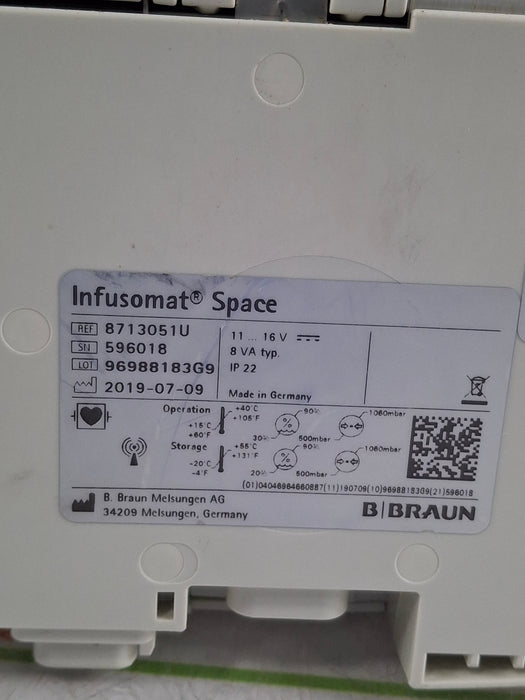 B. Braun Infusomat Space w/AC Adapter Infusion Pump