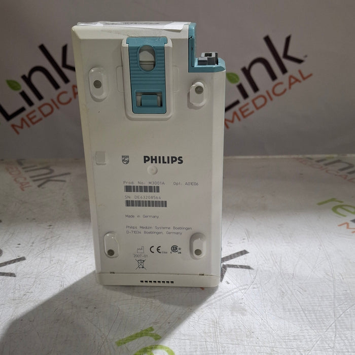 Philips M3001A-A01C06 Fast SpO2, NIBP, ECG, Temp, IBP MMS Module