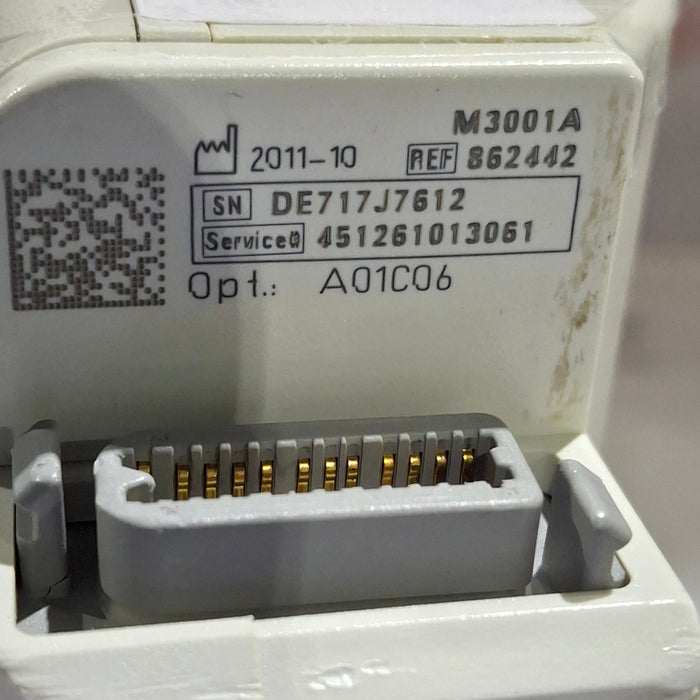 Philips M3001A-A01C06 Fast SpO2, NIBP, ECG, Temp, IBP MMS Module