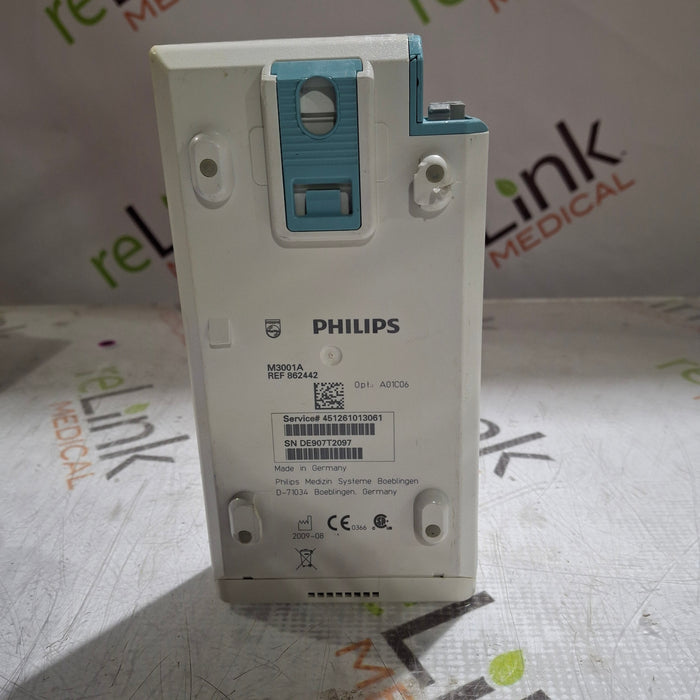 Philips M3001A-A01C06 Fast SpO2, NIBP, ECG, Temp, IBP MMS Module