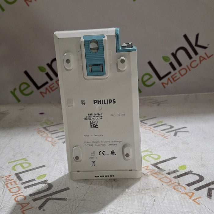 Philips M3001A-A01C06 Fast SpO2, NIBP, ECG, Temp, IBP MMS Module