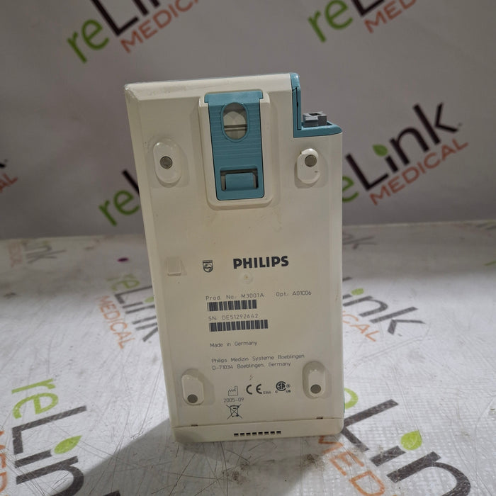 Philips M3001A-A01C06 Fast SpO2, NIBP, ECG, Temp, IBP MMS Module
